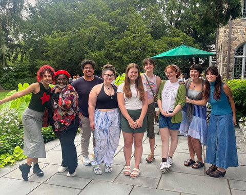 A group of students at the President's House