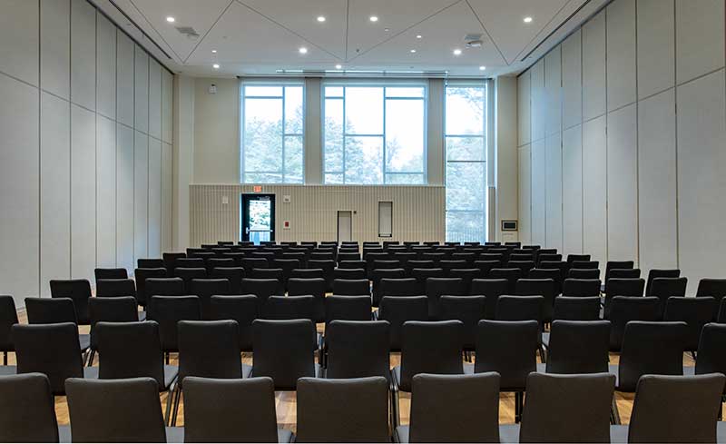 Seating set up for a lecture