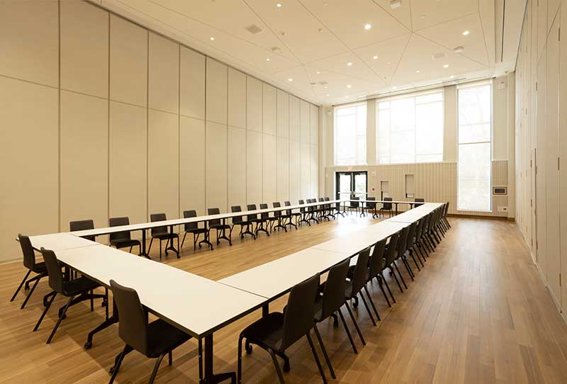 Seating and table set up for a meeting