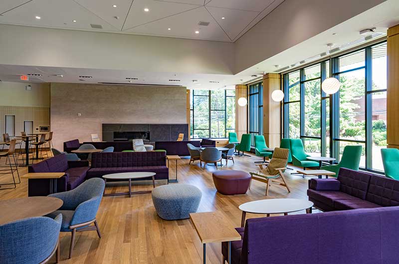 The Living Room in the Barbara Walters Campus Center