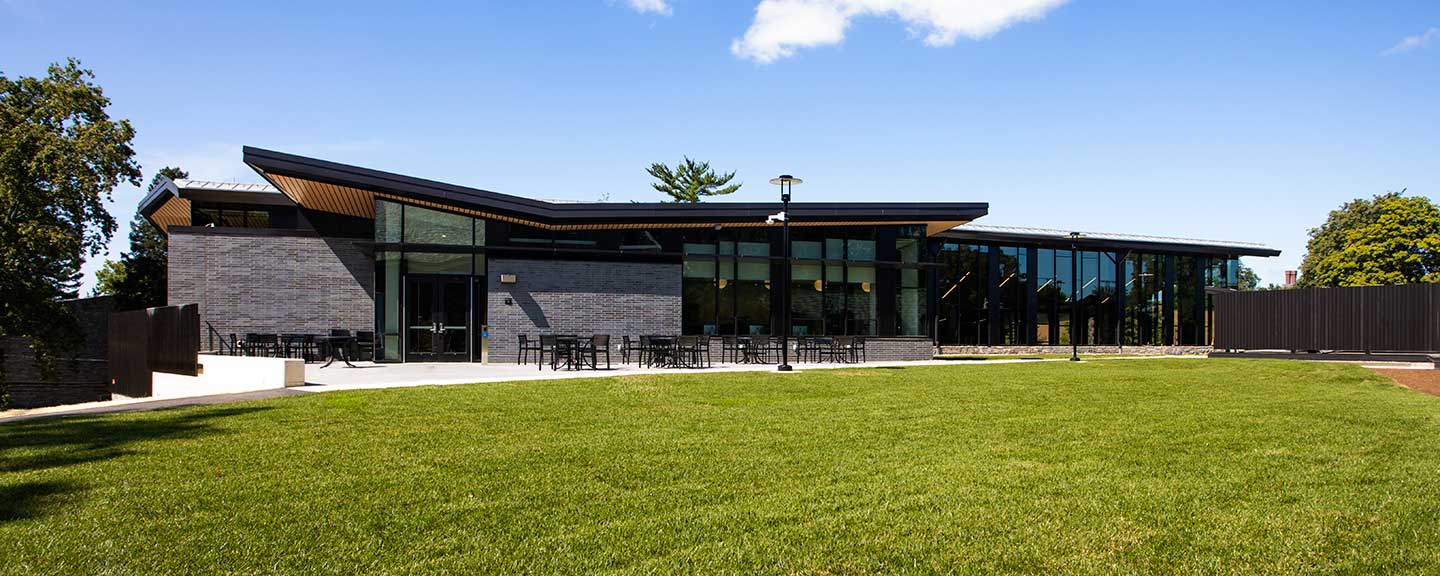 The green roof at the Barbara Walters Campus Center