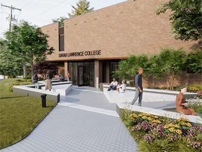 Rendering of the Performing Arts Center exterior