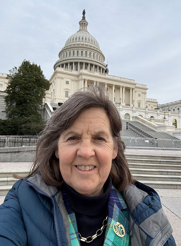 Cristle Collins Judd in front of the Capitol