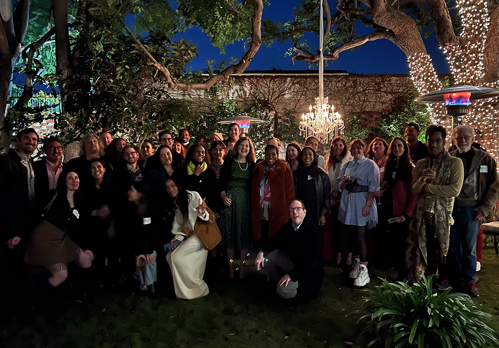 A group photo of alumni in Los Angeles