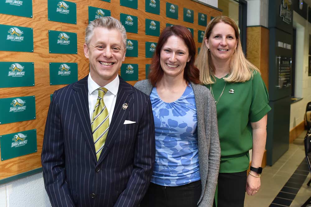 Image of Leigh Heyman, Liz Stitzel and Kristin Maile standing together