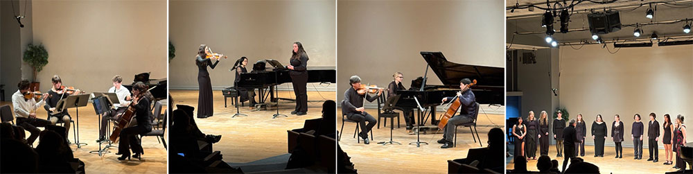 Collage of photos from Music Tuesday