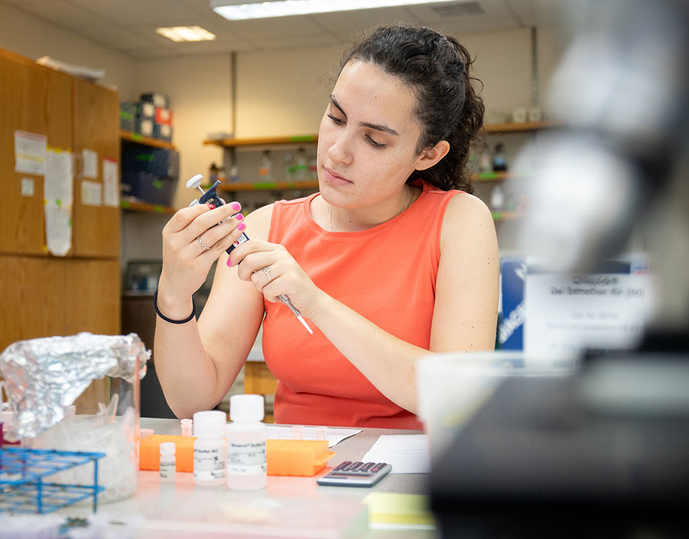 Isabel Lavery '27 hard at work