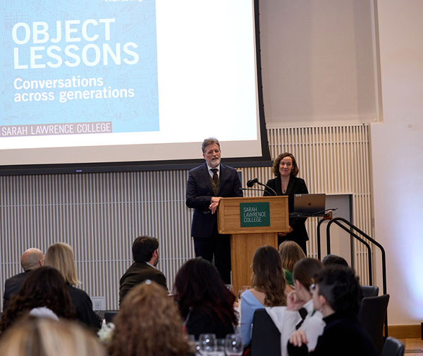 Emily Bloom and David Gentner, President and CEO of Wartburg