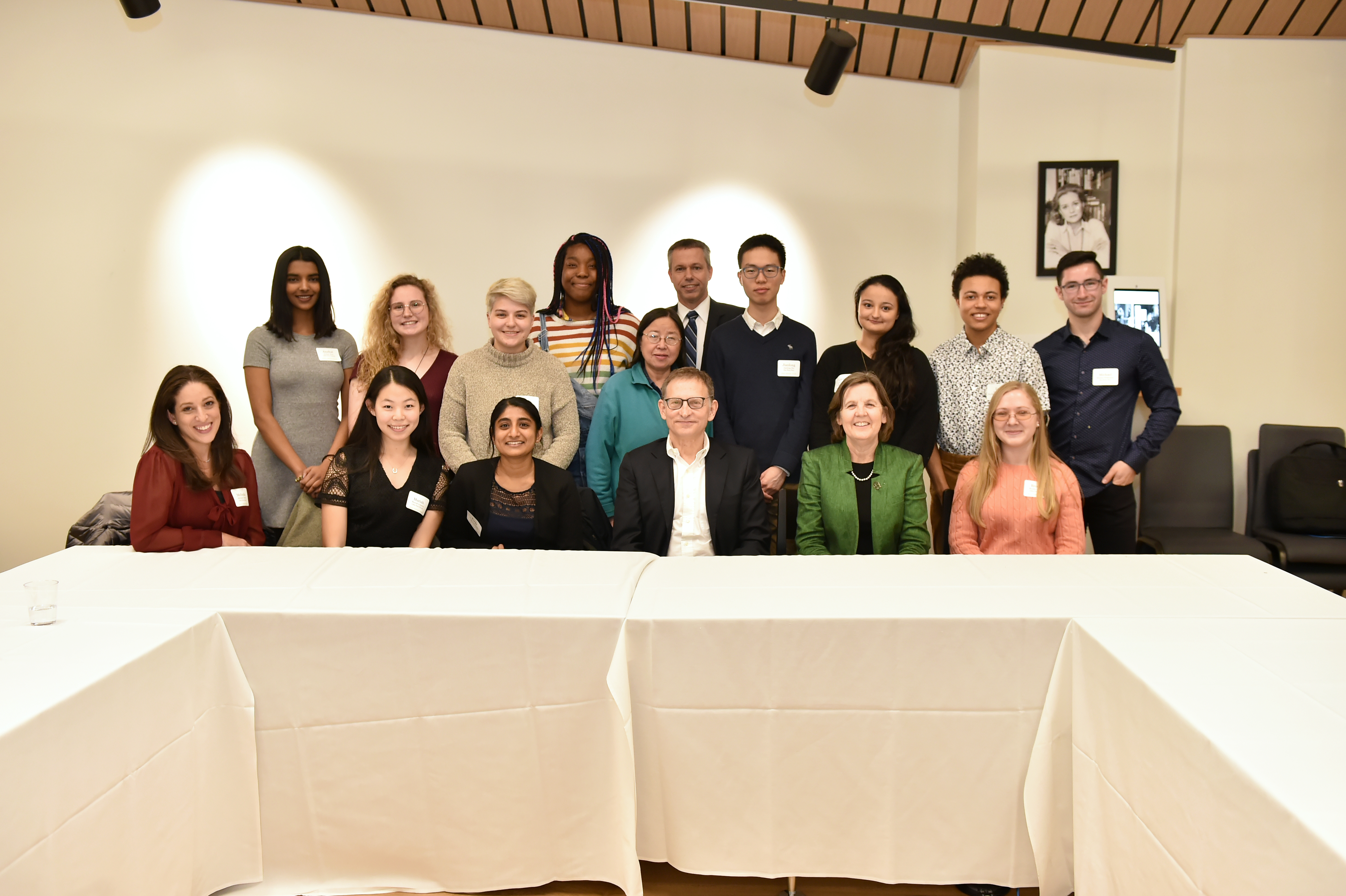 Group of pre-health students with Dr. Lipkin