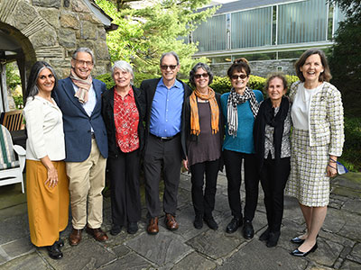 Faculty group photo and President Judd