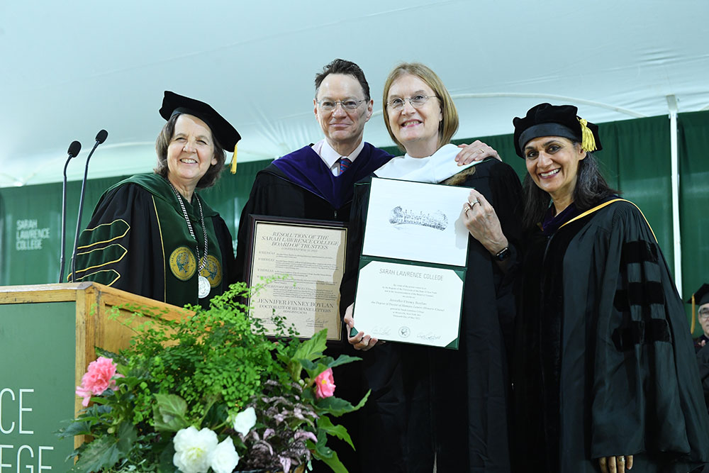 Jennifer Boylan receiving honorary degree