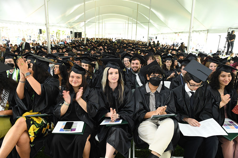 Students at Commencement