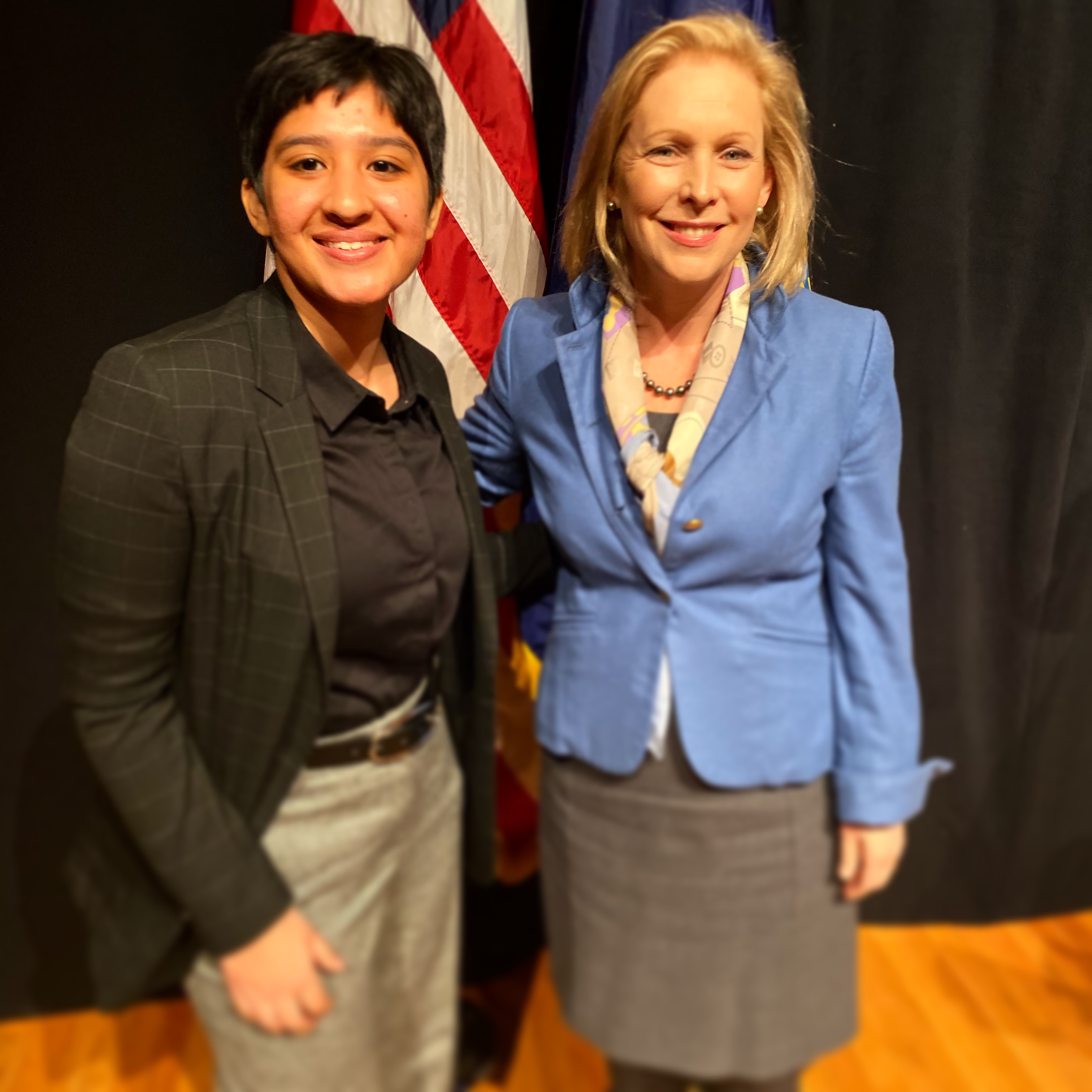 Gayatri Kumar and Senator Gillibrand