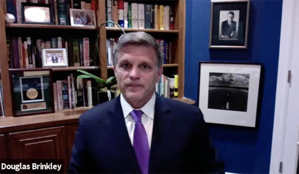 Zoom screenshot of Douglas Brinkley