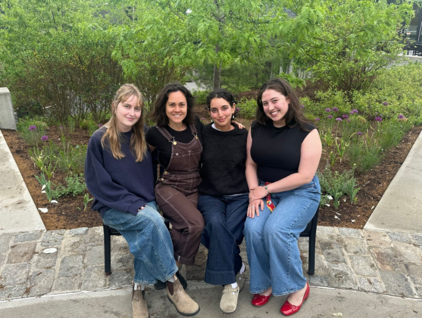 Left to right: Olivia Kite, Sarah Angileri, Tina Nouri-Mahdavi, Natalie Goldberg