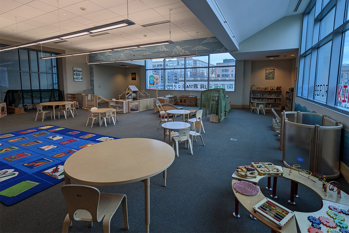 Image of the Cove space at the Yonkers Public Library