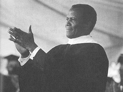 Sidney Poitier at Commencement 1994