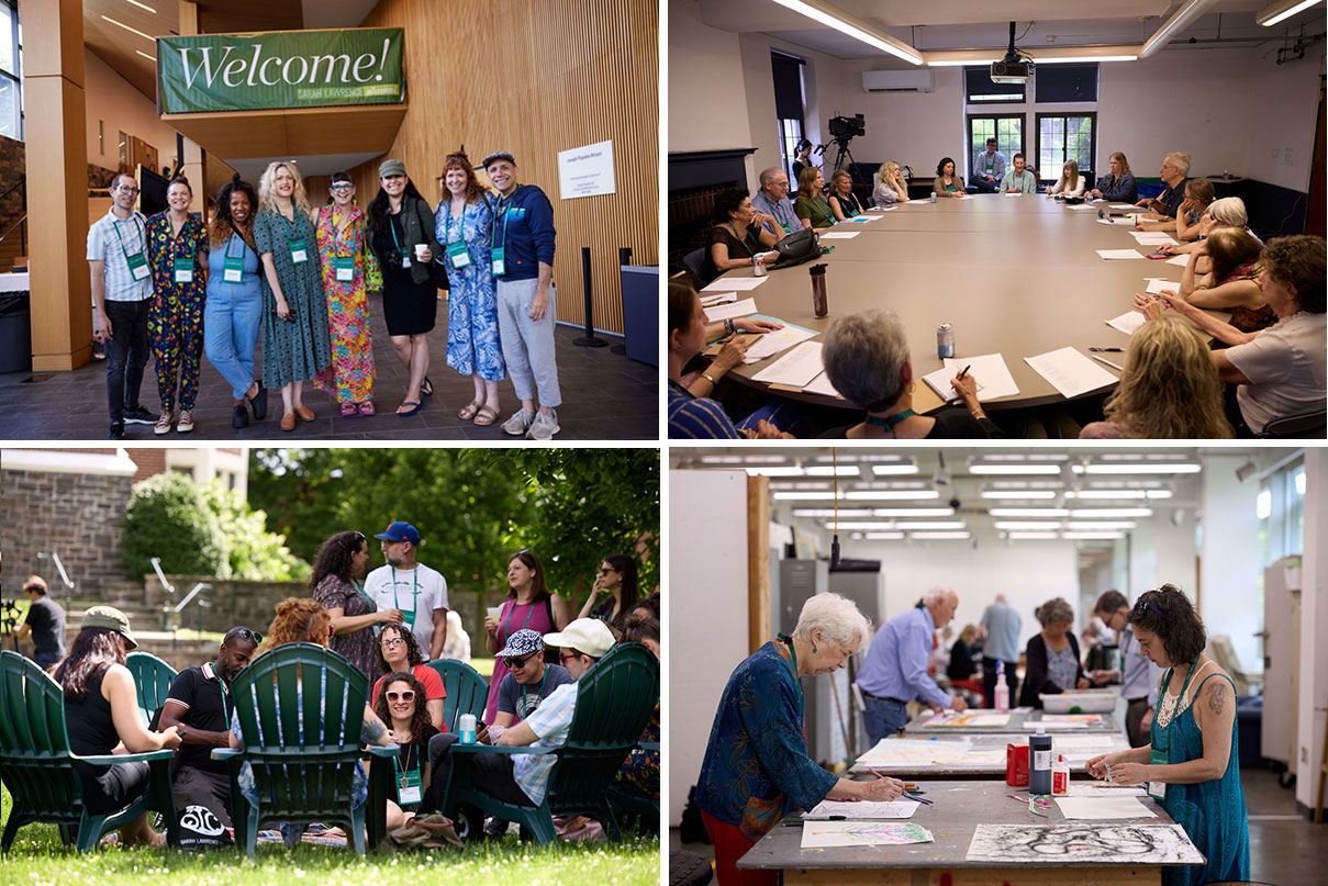 Collage of reunion photos