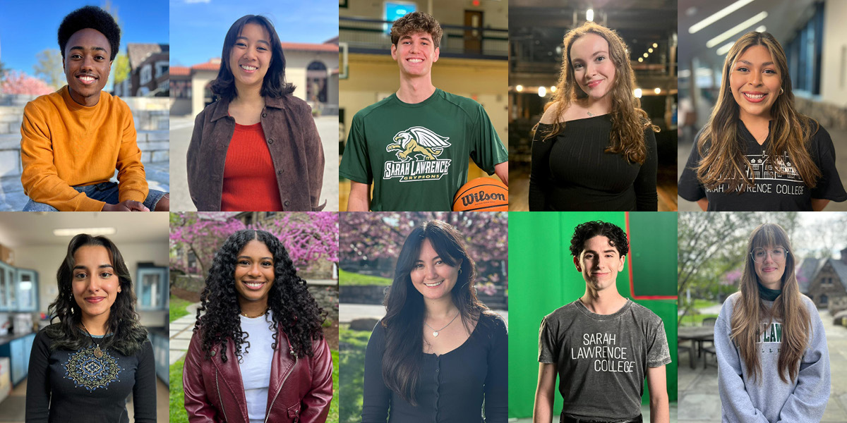 Collage of students who star in The College Tour