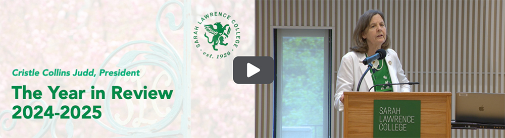 Screenshot of Year in Review presentation by President Judd