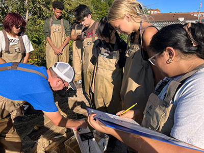 Students seining in the Hudson River