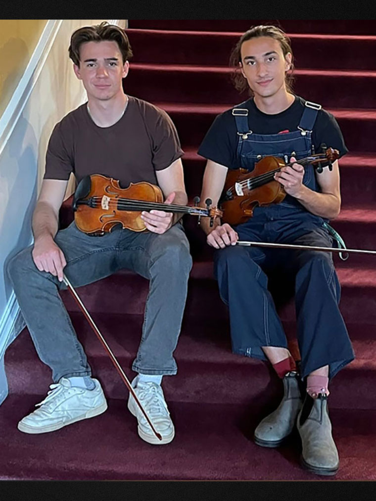 Eloy Pampin '27 and Raphael Hendrick-Baker ’26