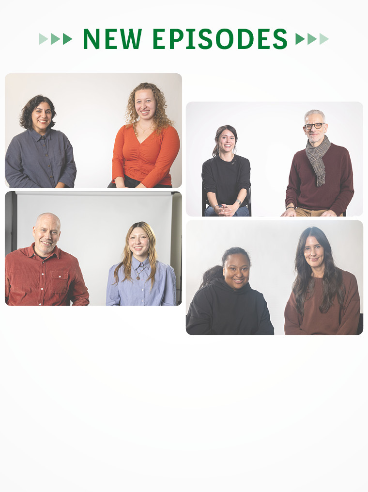 Collage of photos of faculty and student pairs