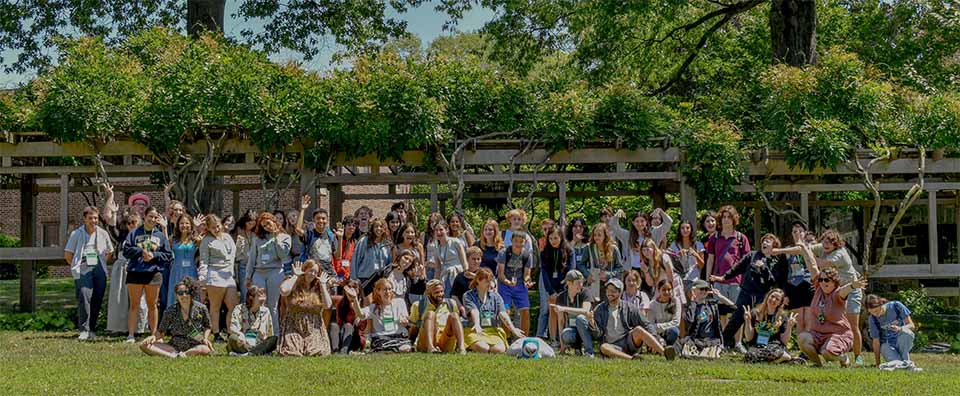 large group photo outdoors